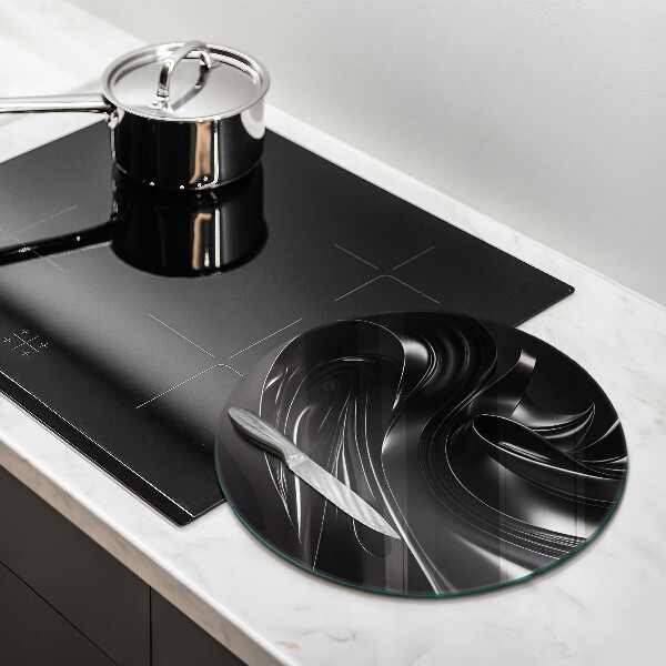 Tocător de bucătărie Masă neagră abstractă