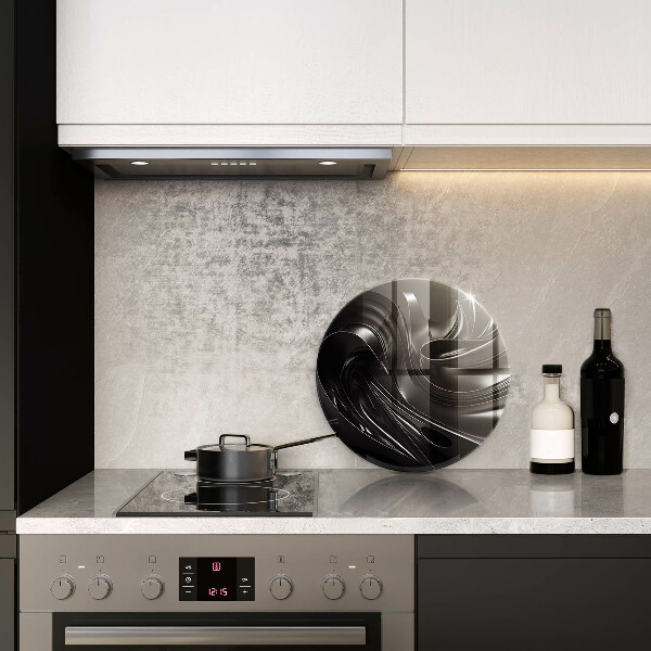 Tocător de bucătărie Masă neagră abstractă