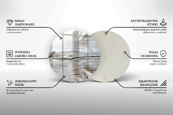 Tocător de bucătărie Structură din lemn strălucitor