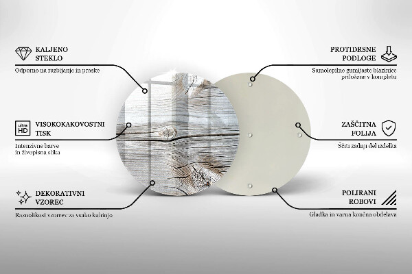 Tocător de bucătărie Structură din lemn strălucitor