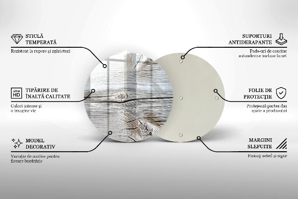 Tocător de bucătărie Structură din lemn strălucitor