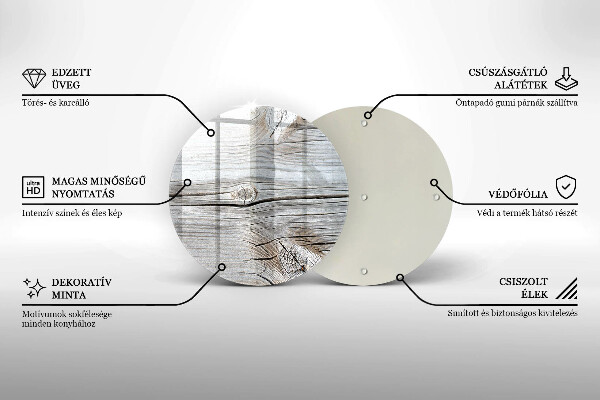 Tocător de bucătărie Structură din lemn strălucitor