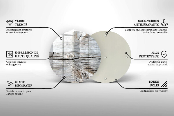 Tocător de bucătărie Structură din lemn strălucitor
