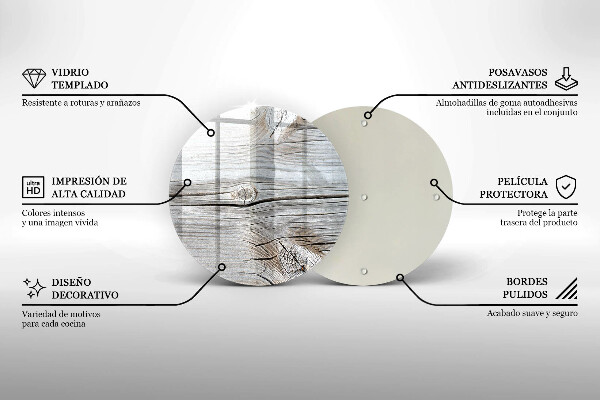 Tocător de bucătărie Structură din lemn strălucitor