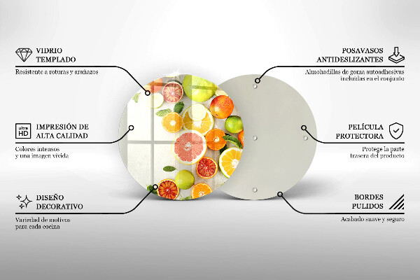 Tocător de bucătărie Citrice