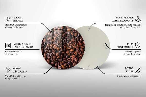 Tocător de bucătărie Boabe de cafea