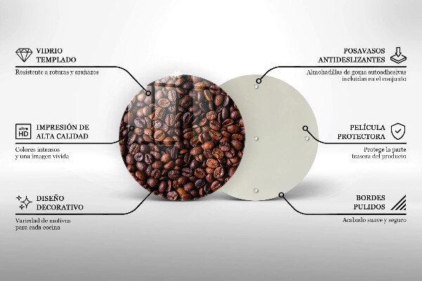 Tocător de bucătărie Boabe de cafea