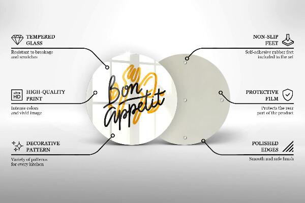 Tocător de bucătărie Inscripție Bon appetit