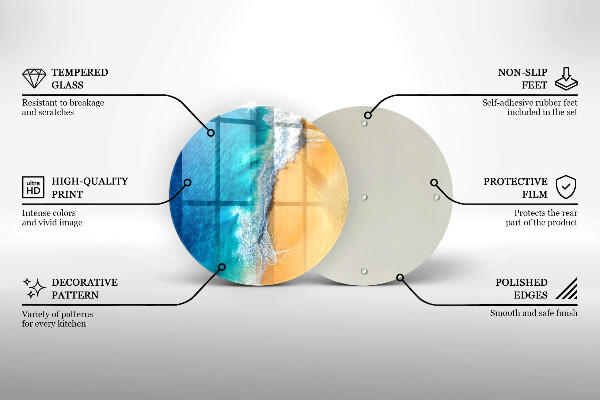 Tocător de bucătărie Plaja si mare