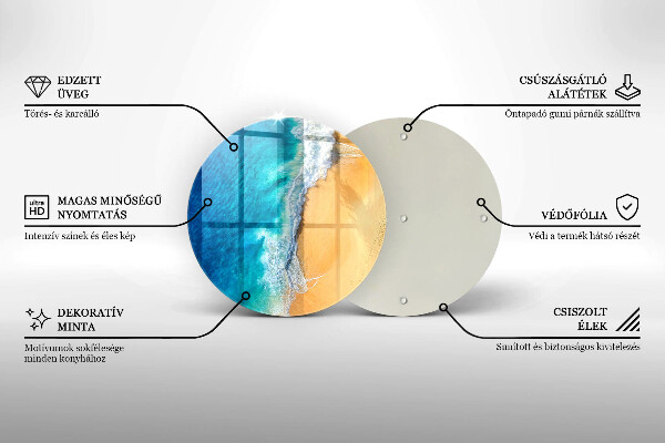 Tocător de bucătărie Plaja si mare