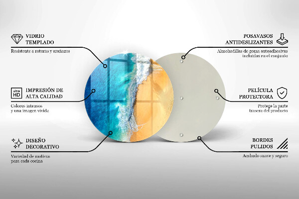 Tocător de bucătărie Plaja si mare