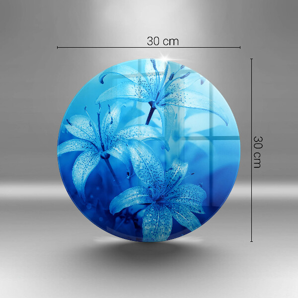 Tocător de bucătărie Flori albastre