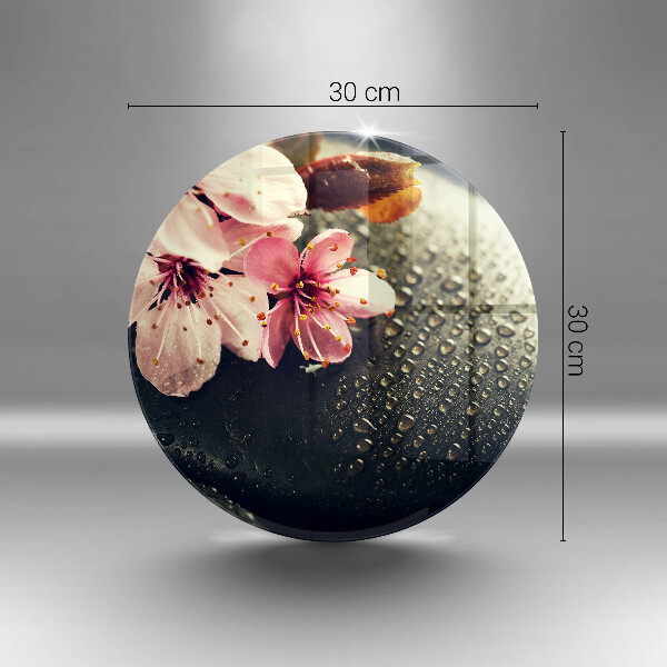 Tocător de bucătărie Flori pietre zen