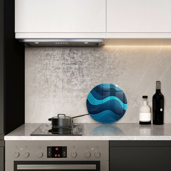 Tocător de bucătărie Valuri abstracte