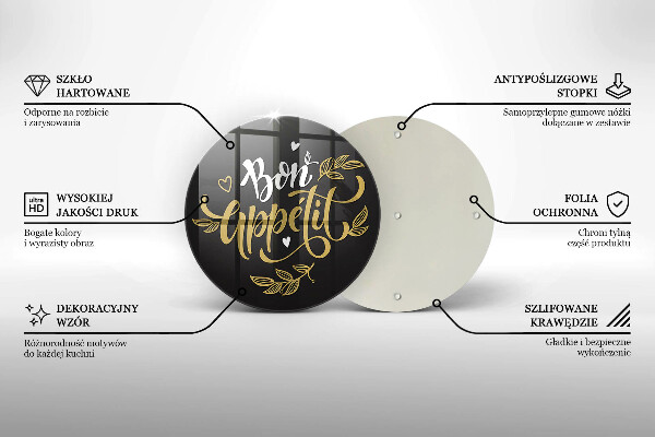 Tocător de bucătărie Inscripție Bon appetit