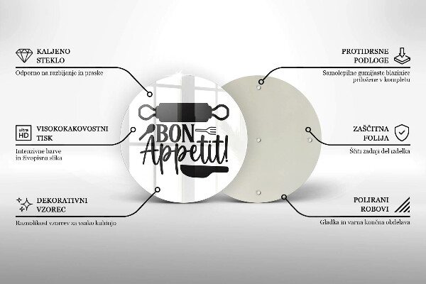 Tocător de bucătărie Inscripție Bon appetit
