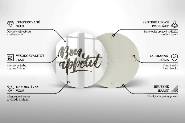 Tocător de bucătărie Inscripție Bon appetit