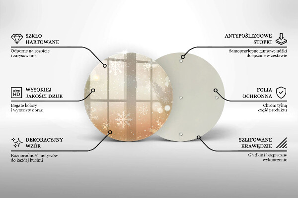 Tocător de bucătărie Fulgi de nea