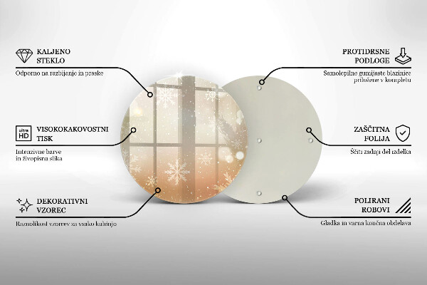 Tocător de bucătărie Fulgi de nea