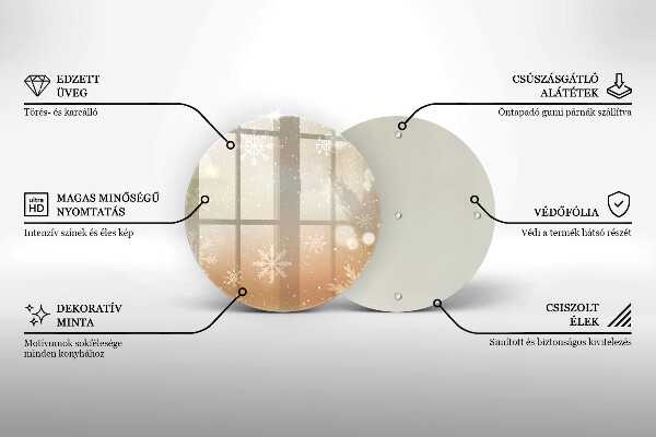 Tocător de bucătărie Fulgi de nea