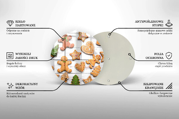 Tocător de bucătărie Turtă dulce de Crăciun