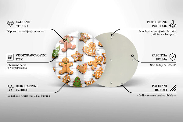 Tocător de bucătărie Turtă dulce de Crăciun