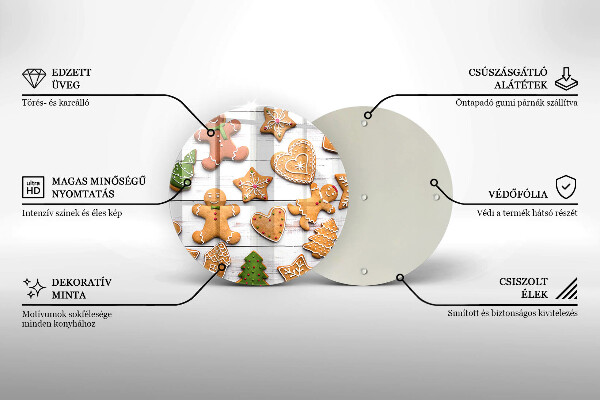 Tocător de bucătărie Turtă dulce de Crăciun