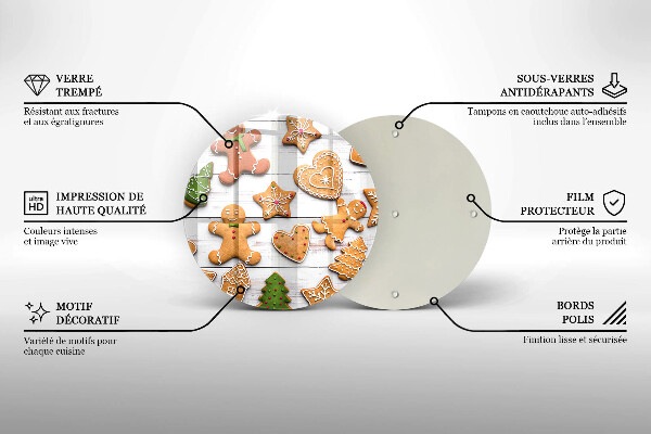 Tocător de bucătărie Turtă dulce de Crăciun