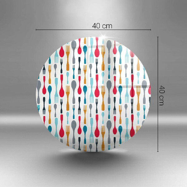 Tocător de bucătărie Ilustrație cu lingură