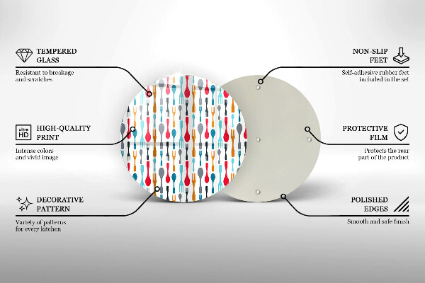 Tocător de bucătărie Ilustrație cu lingură
