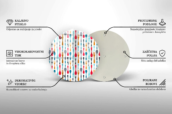 Tocător de bucătărie Ilustrație cu lingură