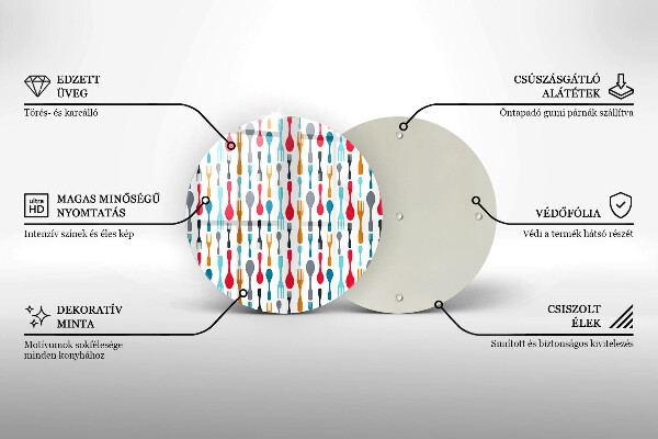 Tocător de bucătărie Ilustrație cu lingură