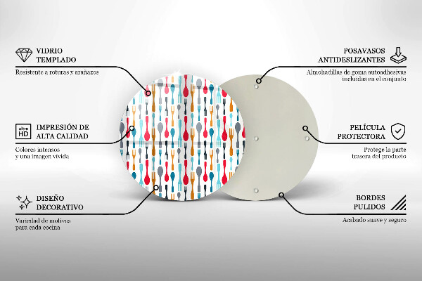 Tocător de bucătărie Ilustrație cu lingură