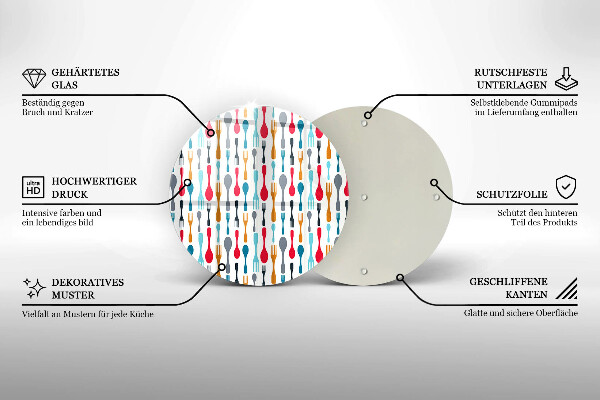 Tocător de bucătărie Ilustrație cu lingură