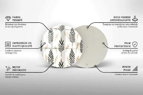 Tocător de bucătărie Plante Boho