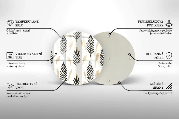 Tocător de bucătărie Plante Boho