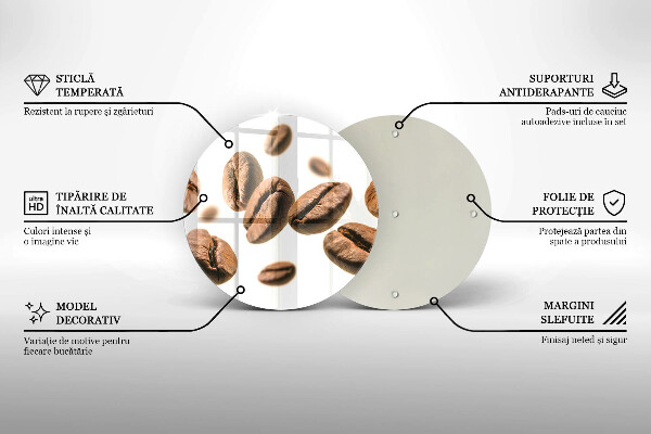 Tocător de bucătărie Boabe de cafea