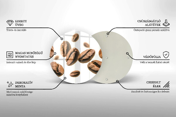 Tocător de bucătărie Boabe de cafea