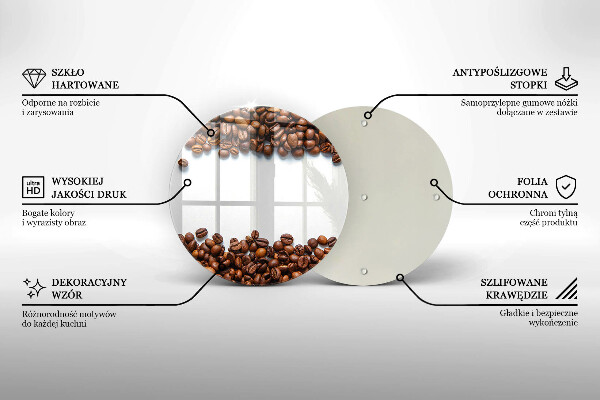 Tocător de bucătărie Boabe de cafea