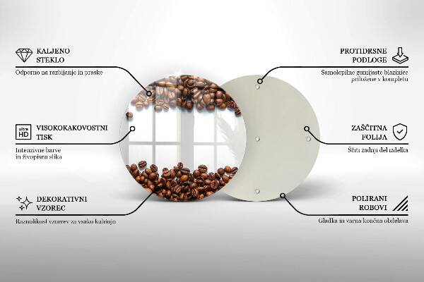 Tocător de bucătărie Boabe de cafea