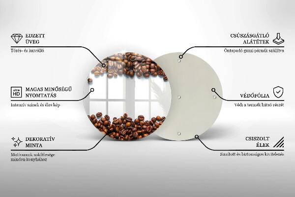 Tocător de bucătărie Boabe de cafea