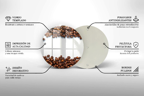 Tocător de bucătărie Boabe de cafea