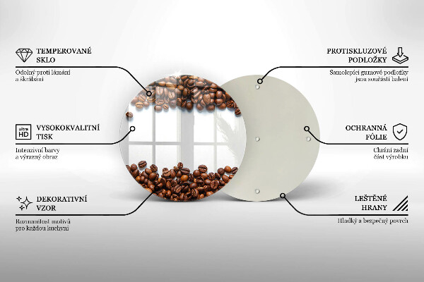 Tocător de bucătărie Boabe de cafea