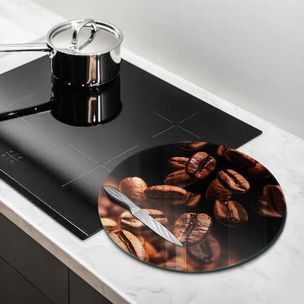 Tocător de bucătărie Boabe de cafea maro