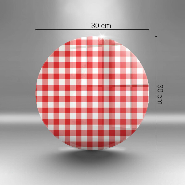 Tocător de bucătărie Model în carouri roșu și alb