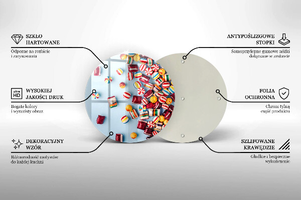 Tocător de bucătărie Bomboane colorate