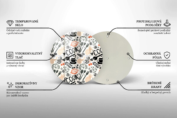 Tocător de bucătărie Motiv de bucătărie din desene animate