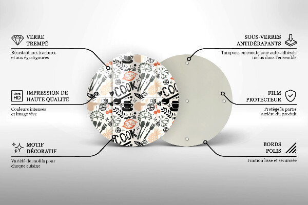 Tocător de bucătărie Motiv de bucătărie din desene animate