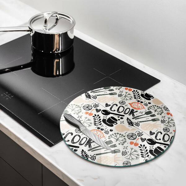 Tocător de bucătărie Motiv de bucătărie din desene animate