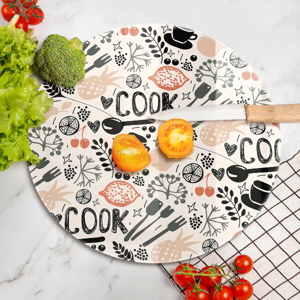 Tocător de bucătărie Motiv de bucătărie din desene animate